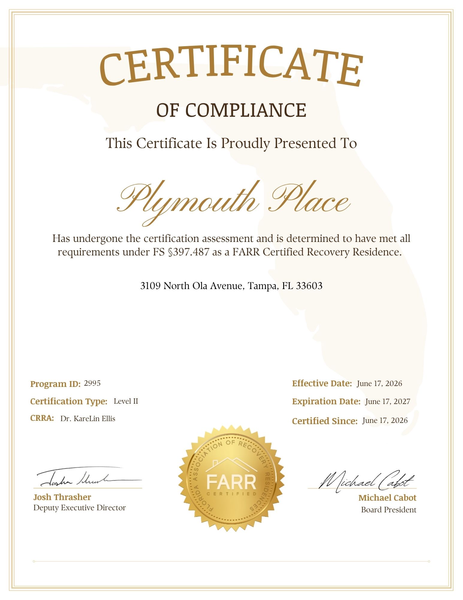 Plymouth Place Sober Living — sober living in Tampa, Florida