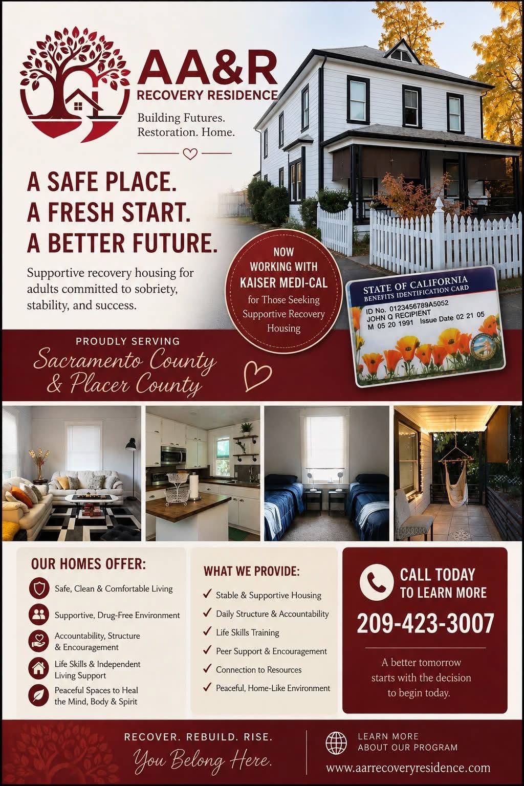 Roseville Recovery residence — sober living home in Roseville, California