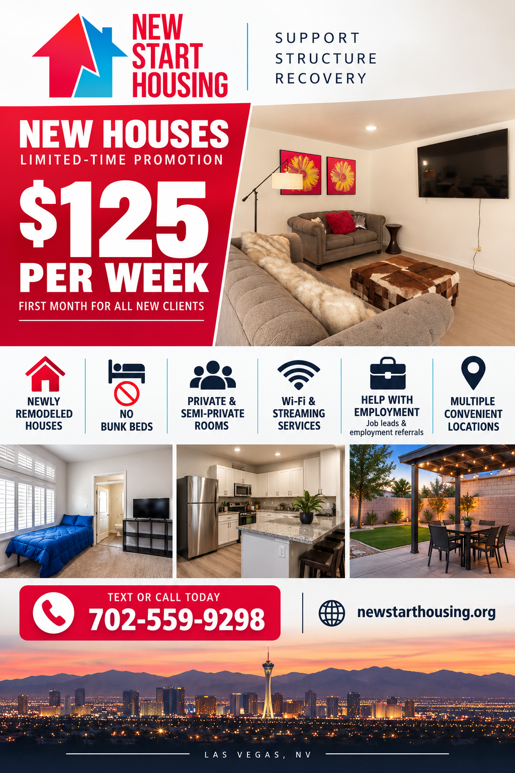 New Start Sober Living — sober living home in Las Vegas, Nevada