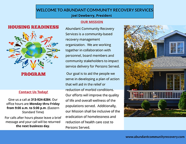 Abundant Community Recovery Services — sober living in Detroit, Michigan