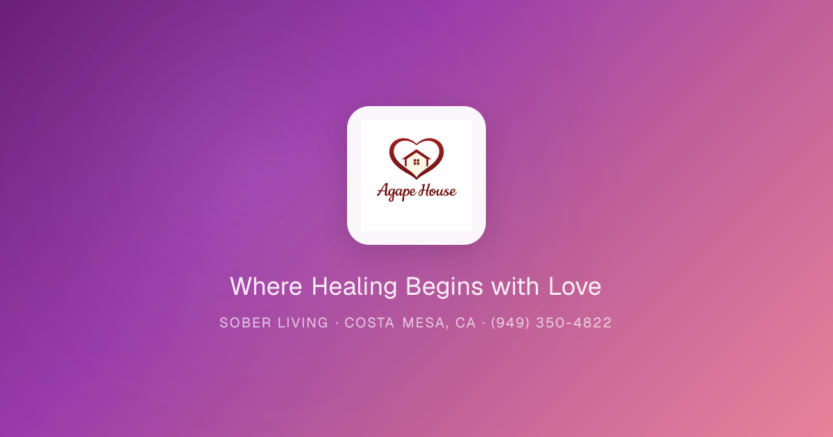Agape Sober Living House 1