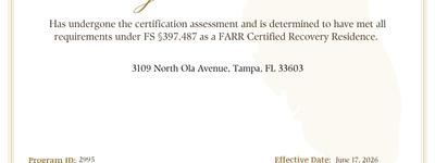 Plymouth Place Sober Living — Tampa, Florida Plymouth Place Sober Living — men's sober living home in Tampa, Florida