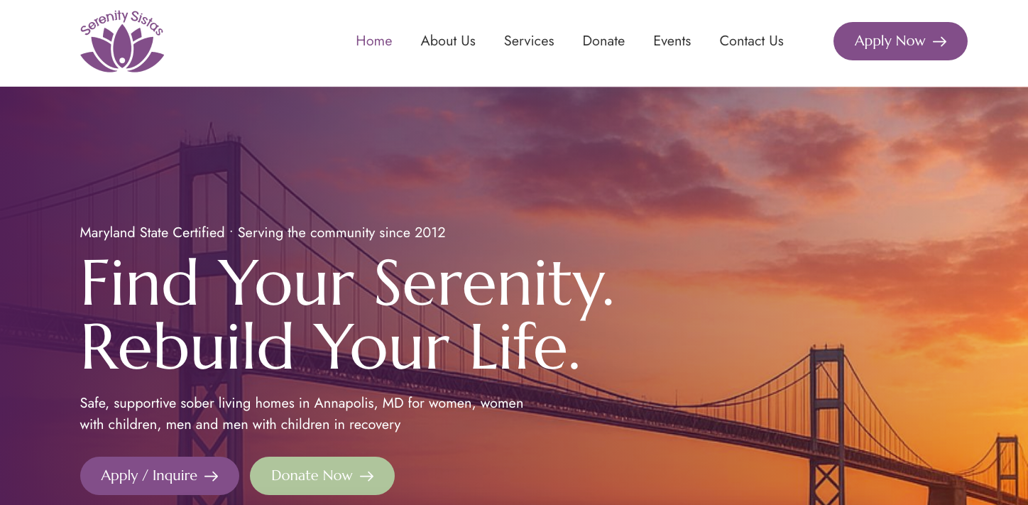 Serenity Sistas — sober living home in Annapolis, Maryland